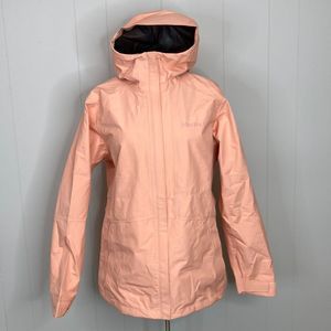 MARMOT Women's Pink Lemonade Minimalist Hooded Rain Jacket  XL